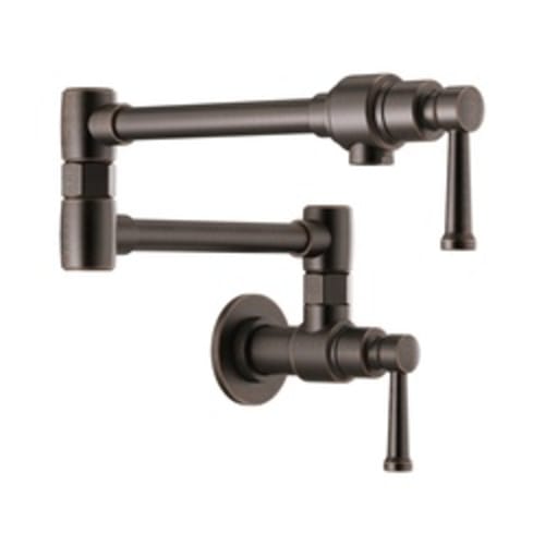 Brizo® 62825LF-RB Artesso® Pot Filler Faucet, 4 gpm, Venetian Bronze, 2 Handles, Import