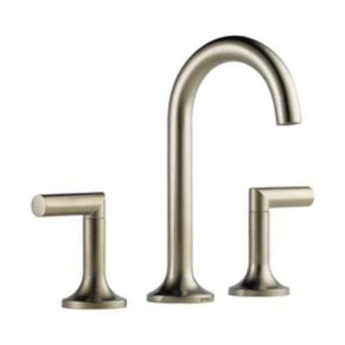 Brizo® 65375LF-BN-ECO Odin™ Widespread Lavatory Faucet, 1.2 gpm, 6-1/8 in H Spout, 16 in Center, Brushed Nickel, 2 Handles, Domestic, Commercial