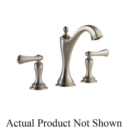 Brizo® 65385LF-BNLHP-ECO Charlotte® Widespread Lavatory Faucet, Commercial, 1.2 gpm Flow Rate, 5-5/8 in H Spout, 6 to 16 in Center, Brushed Nickel, Pop-Up Drain, Import