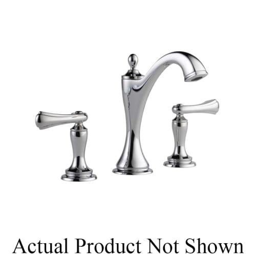 Brizo® 65385LF-PCLHP-ECO Charlotte® Widespread Lavatory Faucet, Commercial, 1.2 gpm Flow Rate, 5-5/8 in H Spout, 6 to 16 in Center, Polished Chrome, Pop-Up Drain, Import