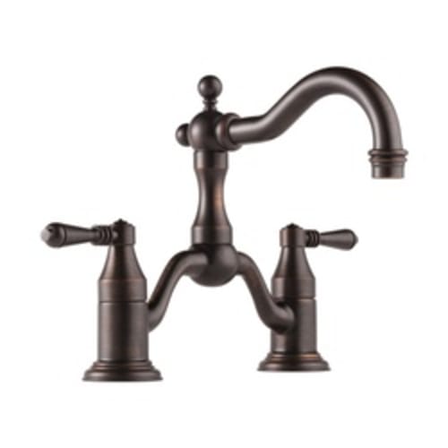 Brizo® 65536LF-RB-ECO Tresa® Widespread Bridge Lavatory Faucet, 1.2 gpm, 5-1/2 in H Spout, 8 in Center, 2 Handles, Pop-Up Drain, Venetian Bronze, Domestic, Commercial