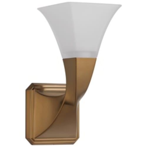 Brizo® 697030-BZ Virage® Transitional Single Sconce Light, 120 VAC, Brilliance® Brushed Bronze Housing, 1 Lamp, Import