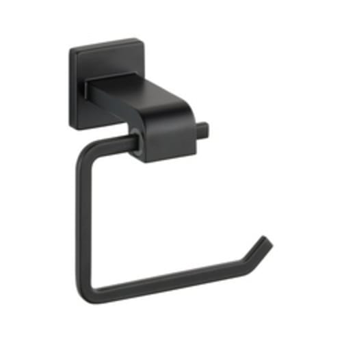 DELTA® 77550-BL Ara® Toilet Tissue Holder, 6-1/4 in H, Zinc, Matte Black, Import