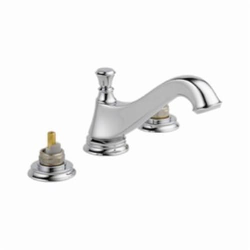 DELTA® 3595LF-MPU-LHP Cassidy™ Widespread Lavatory Faucet Without Handle, 1.5 gpm, 2-3/4 in H Spout, 6 to 16 in Center, Chrome Plated, Pop-Up Drain, Commercial