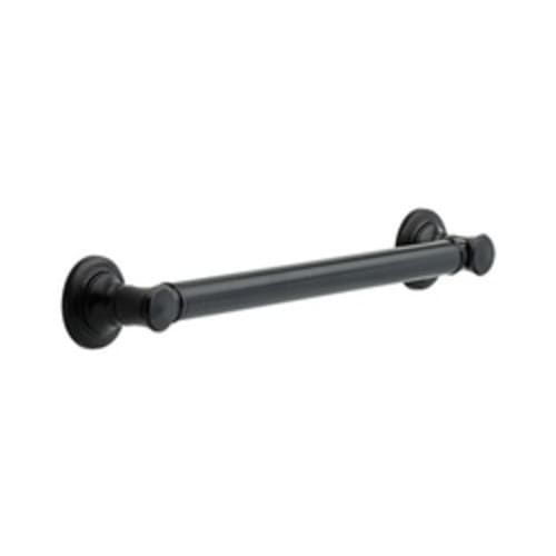 DELTA® 41618-RB Traditional Decorative Grab Bar, 18 in L x 3 in W x 3 in H, Zinc, Venetian Bronze, Import