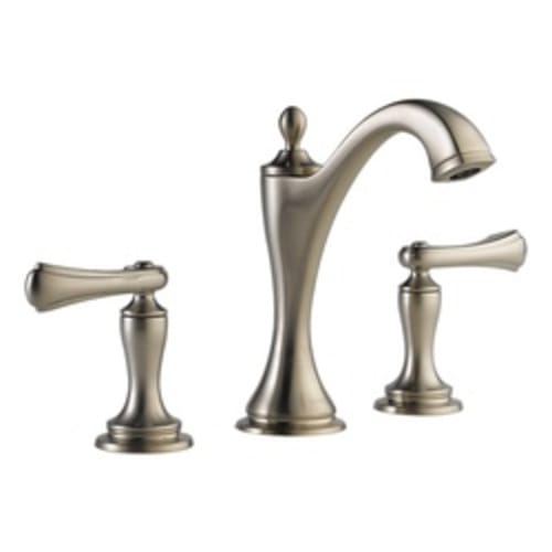 Brizo® 65385LF-BNLHP Charlotte® Widespread Lavatory Faucet, Commercial, 1.5 gpm Flow Rate, 5-5/8 in H Spout, 6 to 16 in Center, Brushed Nickel, Pop-Up Drain, Import