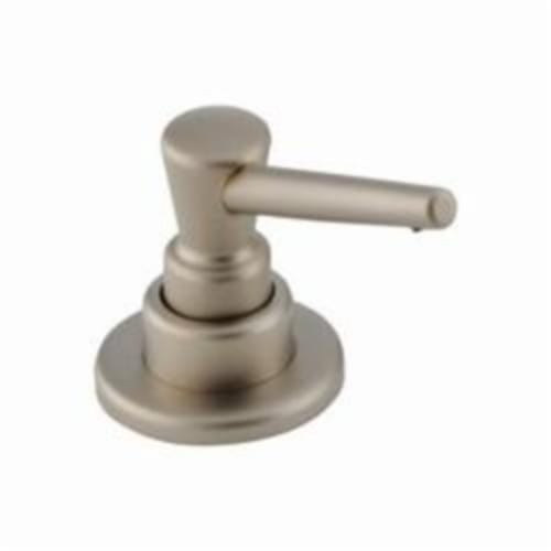 DELTA® RP1001-NN Classic Soap/Lotion Dispenser, Pearl Nickel, 13 oz Bottle, Deck Mount, Brass, Domestic