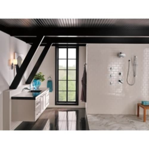 DELTA® T3561LF-SSWL Compel® Lavatory Faucet, Commercial, 1.2 gpm Flow Rate, 8 in Center, Brilliance® Stainless Steel, 2 Handles, Function: Traditional