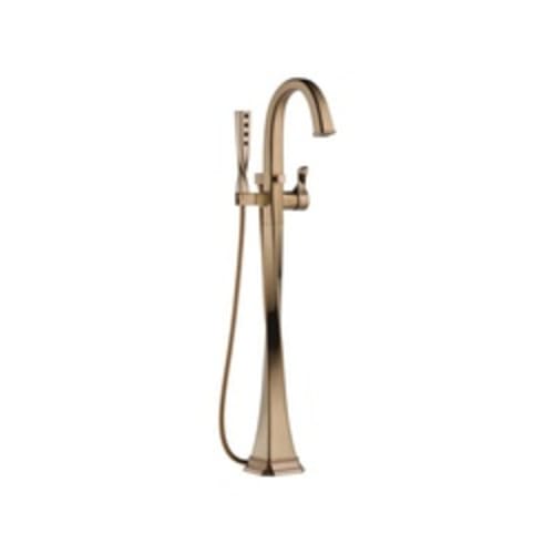 Brizo® T70130-BZ Virage® Free Standing Tub Filler Trim, 2 gpm, Brilliance® Brushed Bronze, 1 Handles, Hand Shower Yes/No: Yes, Domestic, Commercial