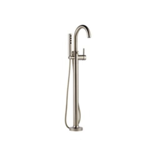 Brizo® T70175-BN Free Standing Tub Filler Trim, Odin™ Jason Wu, 2 gpm, Brushed Nickel, 1 Handles, Hand Shower Yes/No: Yes, Domestic