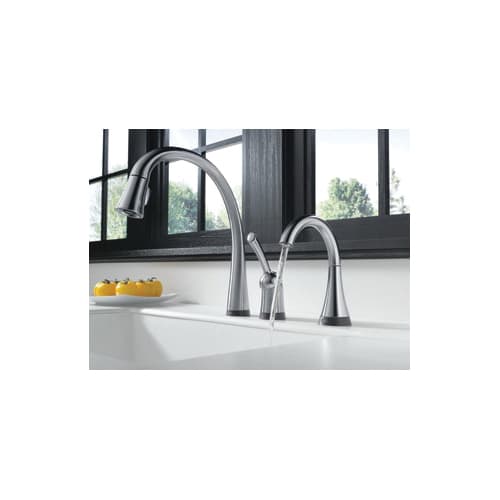 DELTA® 1977T-AR Touch2O® Traditional® Beverage Faucet, 1.5 gpm, Arctic™ Stainless Steel, Domestic