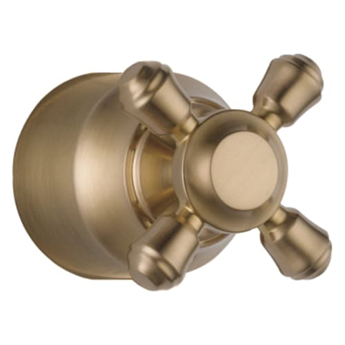 DELTA® H595CZ Cassidy™ Cross Handle, For Use With Model T11897-LHP Diverter Trim and Roman Tub Faucet, Metal, Brilliance® Champagne Bronze, Import