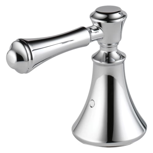DELTA® H697 Cassidy Lever Handle, For Use With Model T11897-LHP Diverter Trim and Roman Tub Faucet, Brass, Polished Chrome, Import