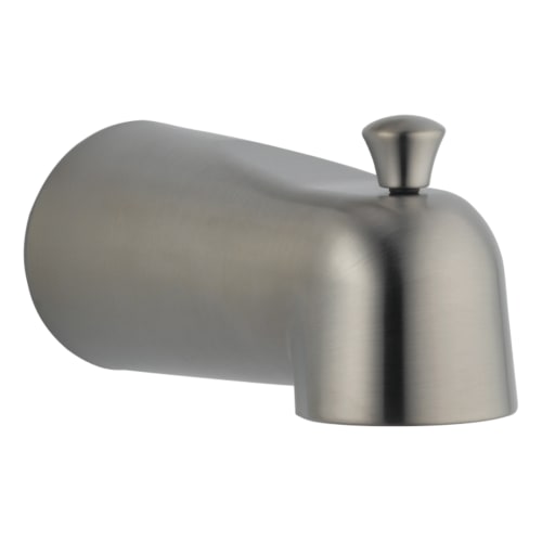 DELTA® RP48718SS Pull-Up Diverter Tub Spout, 5-7/64 x 2-3/4 in, For Use With Tub and Shower Faucet, Metal, Stainless Steel, Import