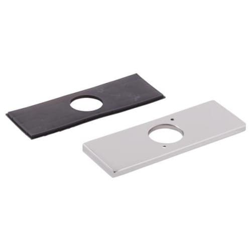 DELTA® RP78358BL Optional Escutcheon and Gasket, For Use With Model 567LF-PP/567LF-HGM-PP/567LF-HGM-PP/567LF-MPU-PP 1-Handle 3-Hole Modern Project Pack Faucet - Low Flow, 2.13 in L x 6.38 in W x 0.19 in H, Matte Black, Import