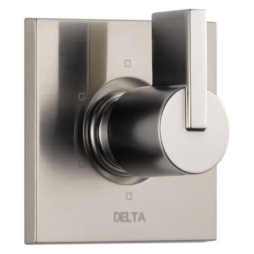 DELTA® T11953-SS 3-Port 6-Setting Diverter Trim, Brilliance® Stainless Steel