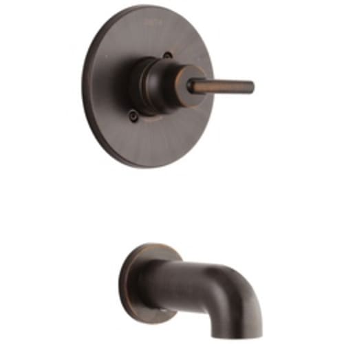 DELTA® T14159-RB Monitor® 14 Wall Mount Tub Trim, Trinsic®, 2 gpm, Venetian Bronze, 1 Handles, Hand Shower Yes/No: No, Domestic, Commercial