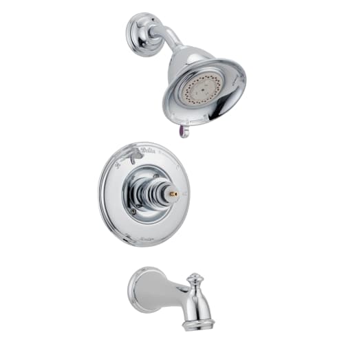 DELTA® T14455-LHP Monitor® 14 1-Function Tub and Shower Trim, 2.5 gpm Shower, Polished Chrome