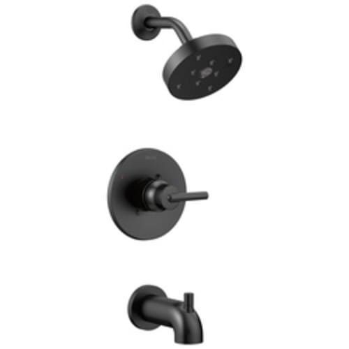 DELTA® T14459-BL Monitor® 14 Tub and Shower Trim, 1.75 gpm Shower, Hand Shower Yes/No: No, Matte Black