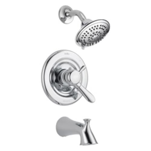 DELTA® T17438 Monitor® 17 Tub and Shower Trim, 1.75 gpm Shower, Hand Shower Yes/No: No, Chrome Plated