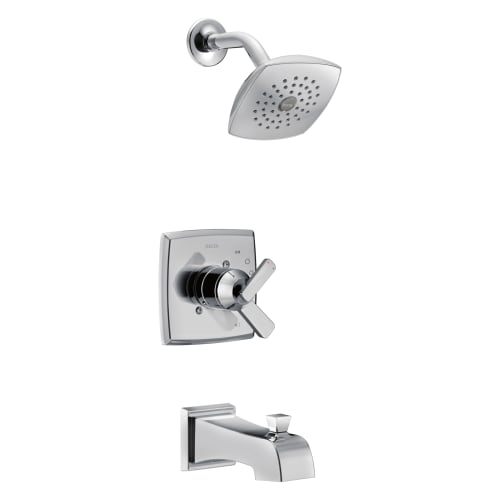 DELTA® T17464 Monitor® 17 Tub and Shower Trim, 1.75 gpm Shower, Polished Chrome