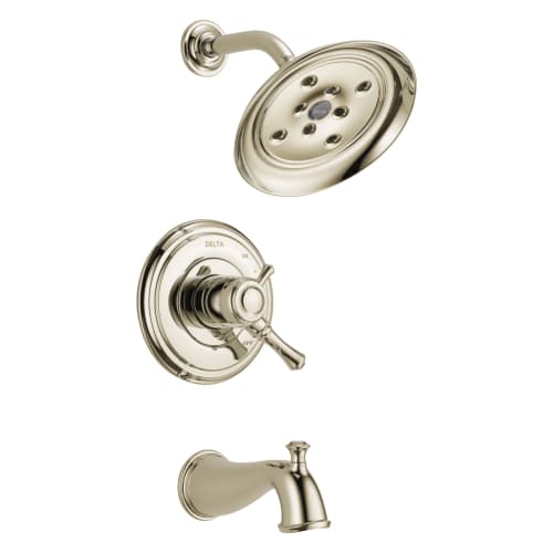 DELTA® T17497-PN Monitor® 17 Tub and Shower Trim, 1.75 gpm Shower, Brilliance® Polished Nickel