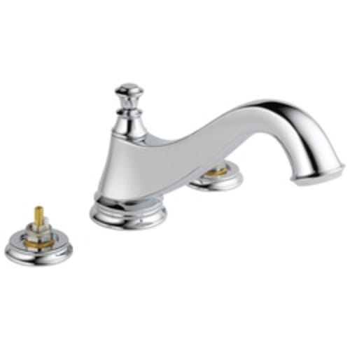 DELTA® T2795-LHP Roman Tub Trim, Cassidy™, 2 gpm, 10 to 16 in Center, Polished Chrome, Traditional, Import