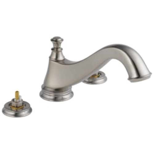 DELTA® T2795-SSLHP Roman Tub Trim, Cassidy™, 2 gpm, 10 to 16 in Center, Stainless Steel, Traditional, Import