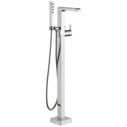 DELTA® T4767-FL Ara® Tub Filler, 2 gpm, Chrome Plated, 1 Handles, Hand Shower Yes/No: Yes, Domestic, Commercial