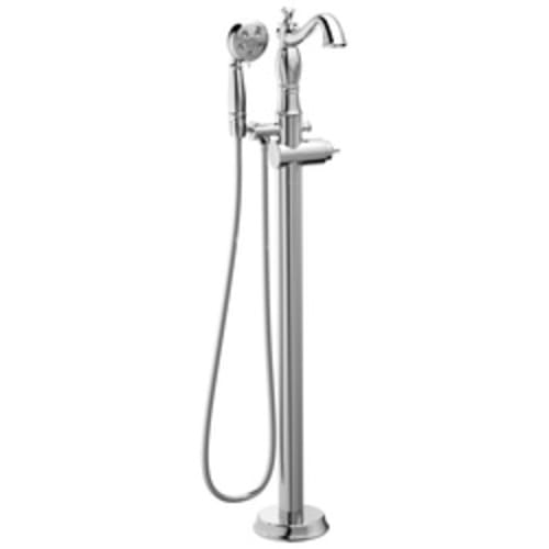 DELTA® T4797-FL-LHP Traditional Tub Filler Trim, Cassidy™, 1.75 gpm, Chrome Plated, Hand Shower Yes/No: Yes, Domestic, Commercial