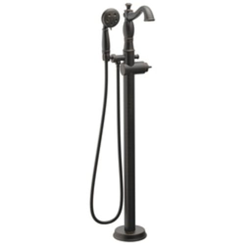 DELTA® T4797-RBFL-LHP Traditional Tub Filler Trim, Cassidy™, 1.75, Venetian Bronze, Hand Shower Yes/No: Yes, Domestic