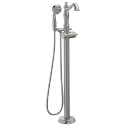 DELTA® T4797-SSFL-LHP Traditional Tub Filler Trim, Cassidy™, 1.75 gpm, Stainless Steel, Hand Shower Yes/No: Yes, Domestic, Commercial