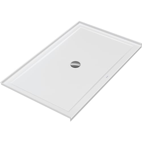 DURAVIT 720250000000090 720250 Architec Rectangular Shower Tray, White, Center Drain, 60 in L x 36 in W x 2-1/2 in D