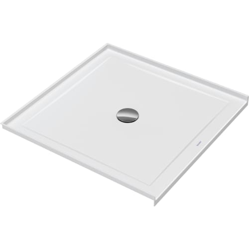 DURAVIT 720252000000090 720252 Architec Rectangular Shower Tray, White, Center Drain, 36 in L x 36 in W x 2-1/2 in D