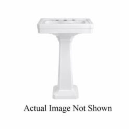 DXV D20030008.415 Fitzgerald® Three Hole Lavatory Slab Only, 18 in L x 24 in W x 6-1/8 in H, 8 in Faucet Hole Spacing