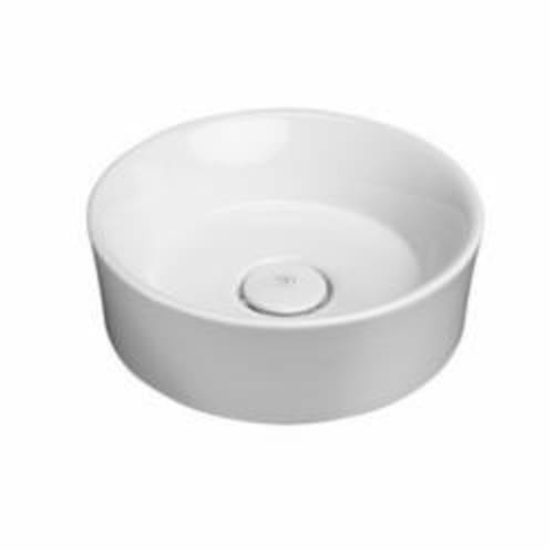 DXV D20090015.415 POP® Center Drain Vessel Lavatory, 15 in L x 15 in W x 6-9/16 in H, Round Sink