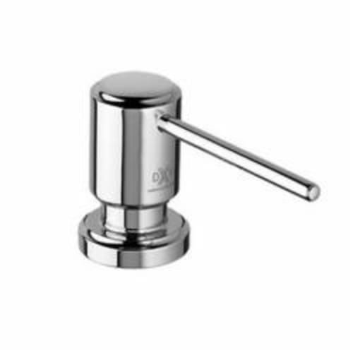 DXV D35401720.100 Contemporary Accents Soap Dispenser, Polished Chrome, 19 oz, Deck Mount, Brass