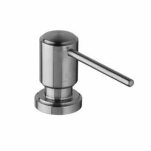 DXV D35401720.355 Contemporary Accents Soap Dispenser, Ultra Steel, 19 oz, Deck Mount, Brass