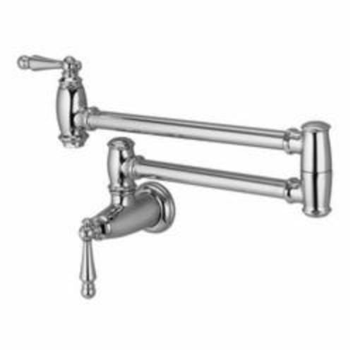 DXV D35402900.100 Traditional Accents Pot Filler, 3 gpm, Polished Chrome, 1 Handle