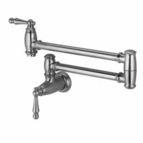 DXV D35402900.355 Traditional Accents Pot Filler, 3 gpm, Ultra Steel, 2 Handles