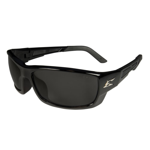 EDGE PM116 MAZENO SLIM FIT NON-POLARIZED SMOKE LENSE SAFETY GLASSES W/ BLACK FRAME * BLOCKS 99.9% OF UVA/UVB/UVC RAYS