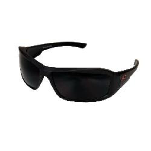 EDGE® TXB236 Brazeau Polarized Protective Glasses, Anti-Scratch, Smoke Lens, Full-Frame Frame, Matte Black, Rubberized Nylon Frame, Polycarbonate Lens, ANSI/ISEA Z87.1+2015, MCEPS GL-PD 10-12