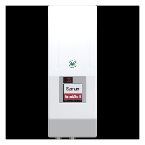 Eemax™ AM008277T AccuMix II™ Multi-Directional Feed Electric Tankless Water Heater With Mixing Valve, 277 V, 8 kW Power Rating, 1 ph Phase, 3/8 in Compression Water, 29 A, Commercial