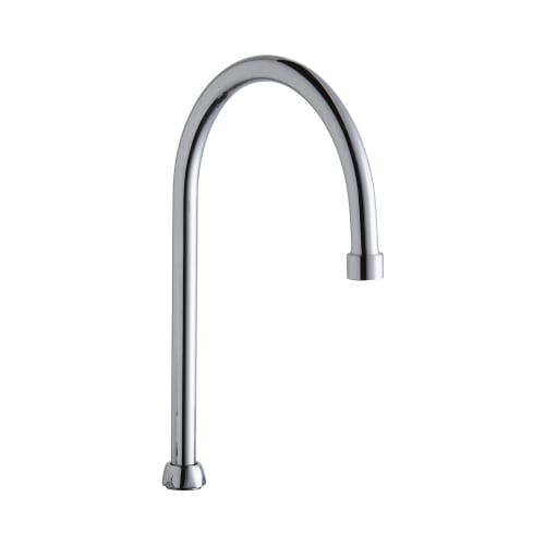 Elkay® A55403 Gooseneck Spout, For Use With Model LK801GN08L2 8 in Small Nut Concealed Deck Mount Center Commercial Faucet, 8 in Spout Reach, Metal, Import, Commercial
