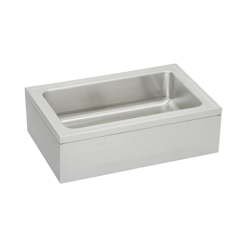 Elkay® EFS3321C Service Sink, Rectangular, 33 in W x 12-7/8 in D x 8 in H, Floor Mount, Stainless Steel, Buffed Satin