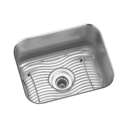 Elkay® ELUH129DBG Gourmet Bar Sink Kit, Rectangular, 14-1/2 in W x 11-3/4 in D x 7 in H, Under Mount, Stainless Steel, Lustertone, Domestic