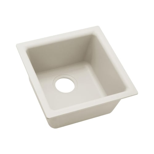 Elkay® ELX1616RT0 Luxe Bar Sink, Rectangular, 13-1/8 in L x 15-3/4 in W x 7-11/16 in D, Dual Mount, Quartz, Ricotta, Import