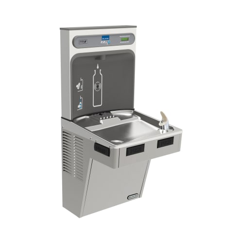 Elkay® EMABF8WSLK EZH2O® Non-Filtered Bottle Filling Station and Cooler, 1.1 gpm, Sensor Operation, Refrigerated Chilling, Domestic