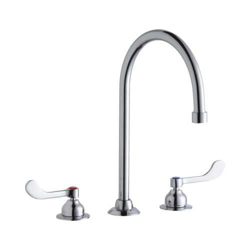 Elkay® LK800GN08T4 Faucet, 1.5 gpm, 2 Handles, Chrome Plated, Import, Commercial