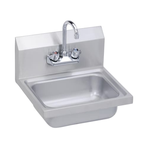 Elkay® SEHS-17X Handwash Sink, 17 in W x 7-5/8 in D x 15 in H, Wall Mount, Stainless Steel, Import